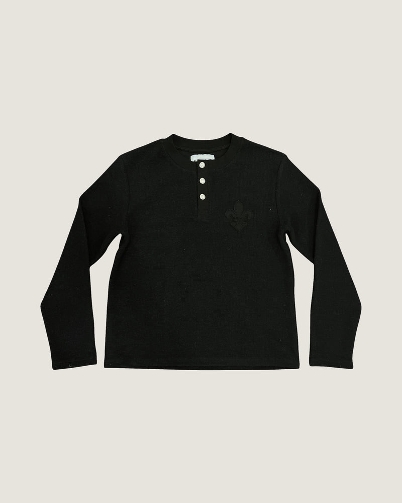 Noir Waffle Longsleeve