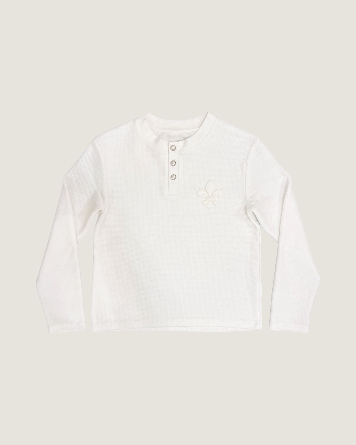 Écru Waffle Longsleeve